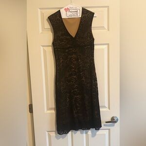 Stylish Black Lace Dress